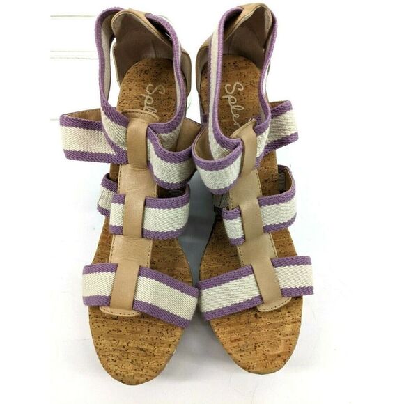 SPLENDID Sandals Strapy Cork Wedge Platform - Picture 9 of 11